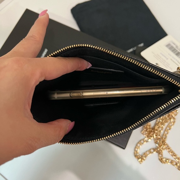 Reserved - Yves Saint Laurent monogram pink clutch and crossbody - Picture 11 of 12